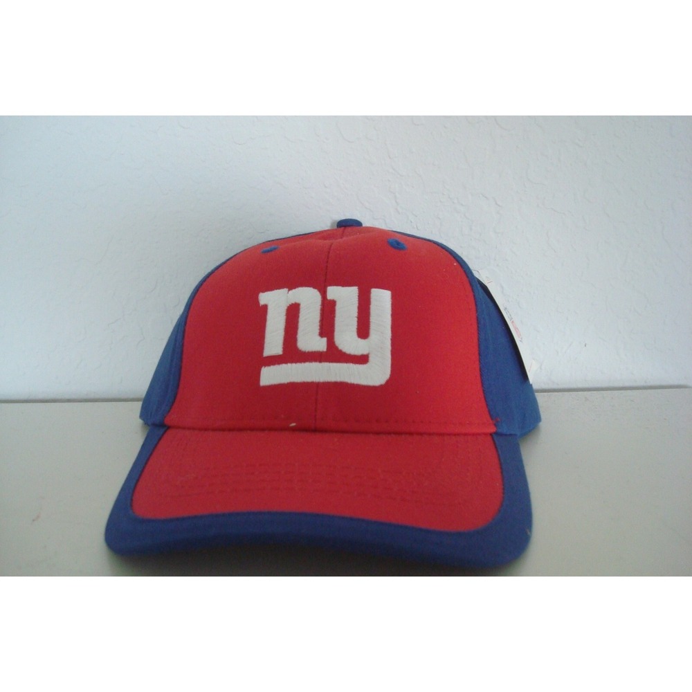 NEW YORK GIANTS script SZ STRAPBACK DEADSTOCK HAT CAP VINTAGE A2